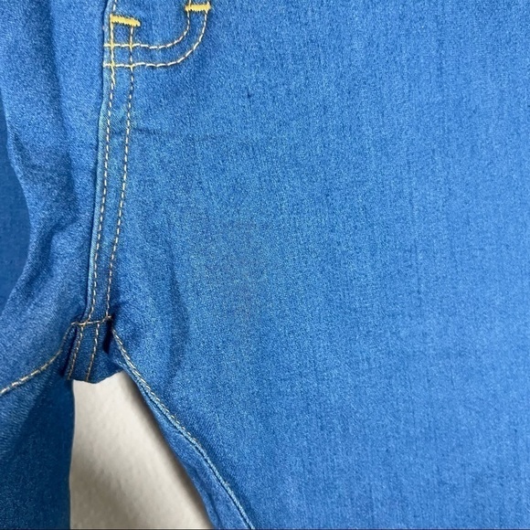 Tom James Blue Delta Mens Raw Denim Blue Custom Bespoke Jeans Size 39x28 - Picture 5 of 12